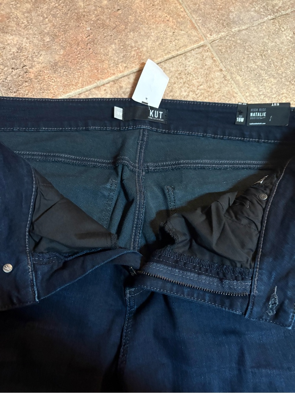 KUT from the Kloth Dark Indigo Jeans - Picture 2 of 7